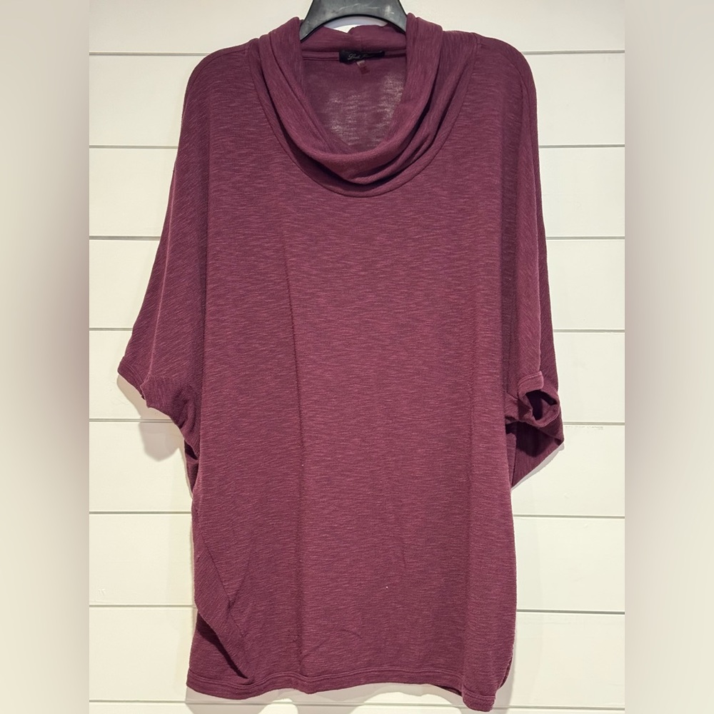 Laila Jayde Stitch Fix Purple Manuela Cowl Neck Dolman Knit Top Women's XL